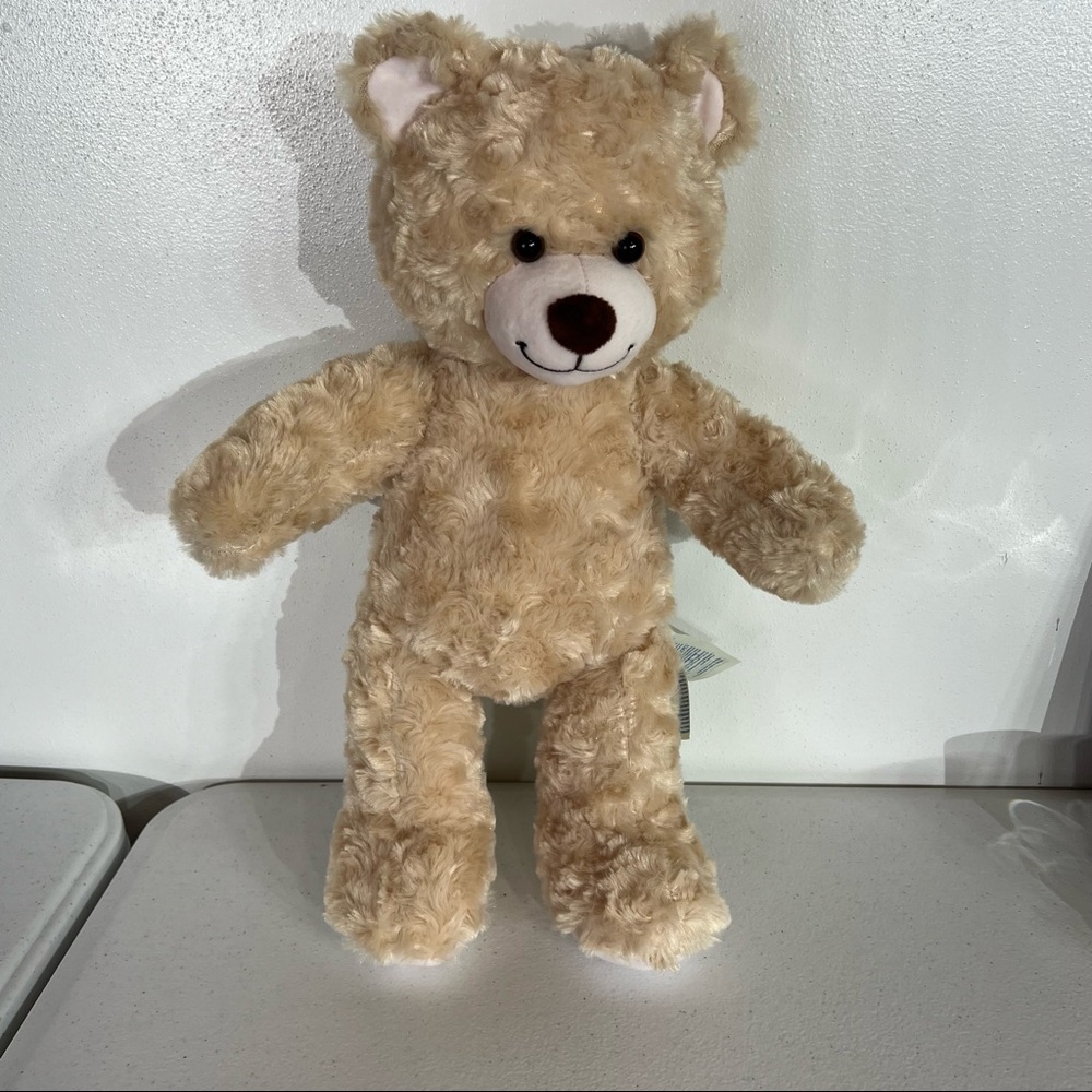 18” Build A Bear - Happy Hugs Teddy with Heart Beat (025567) Light Tan Fur Plush